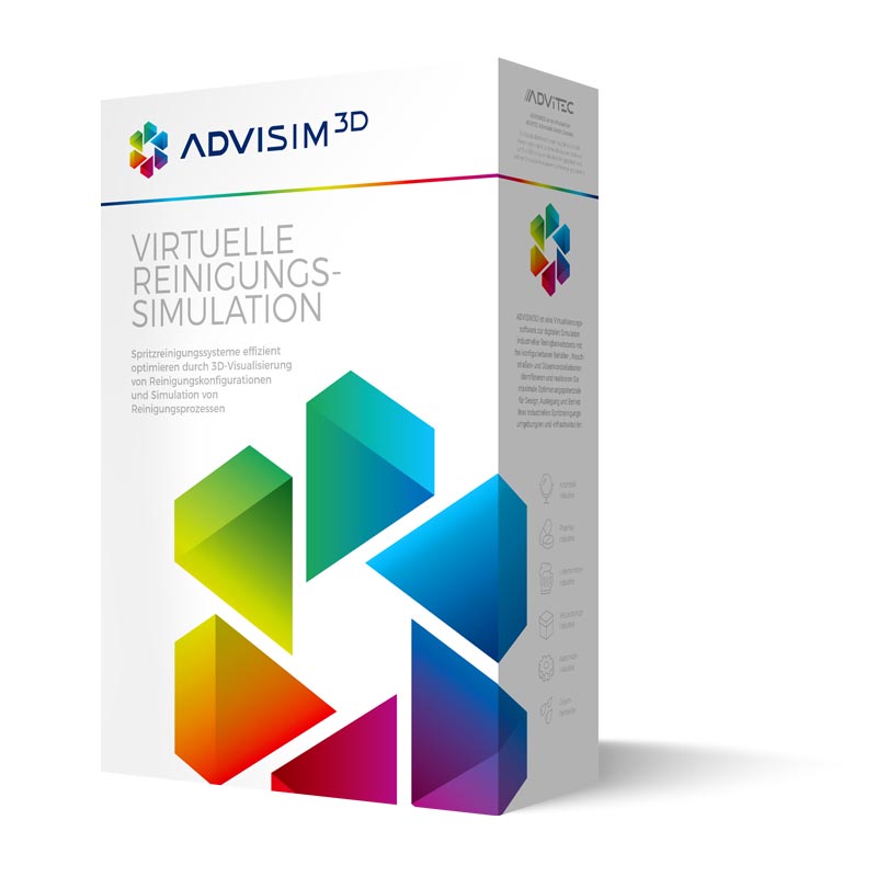Packshot der ADVISIM3D Software Boxshot der ADVISIM3D Software